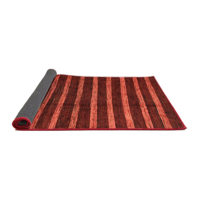 Sideview of Abstract Red Modern Rug, abs3045