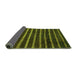 Sideview of Abstract Green Modern Rug, abs3045grn