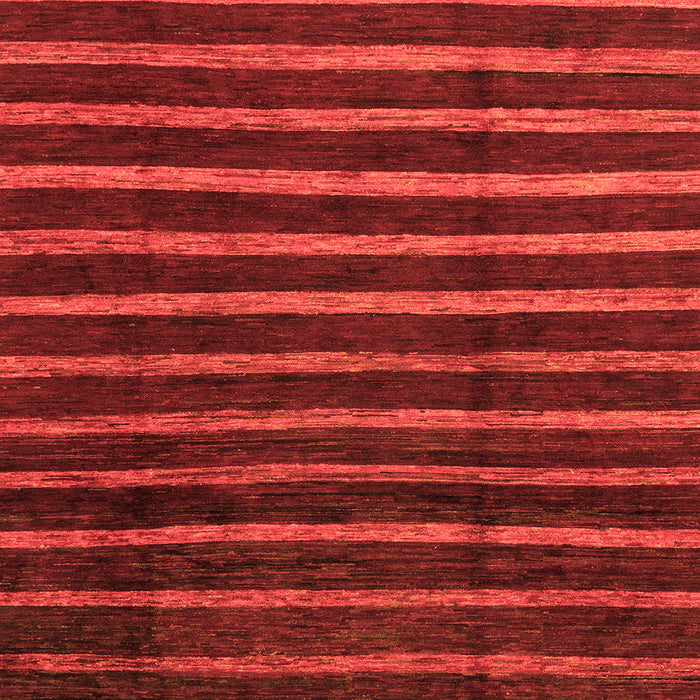 Square Machine Washable Abstract Orange Modern Area Rugs, wshabs3045org