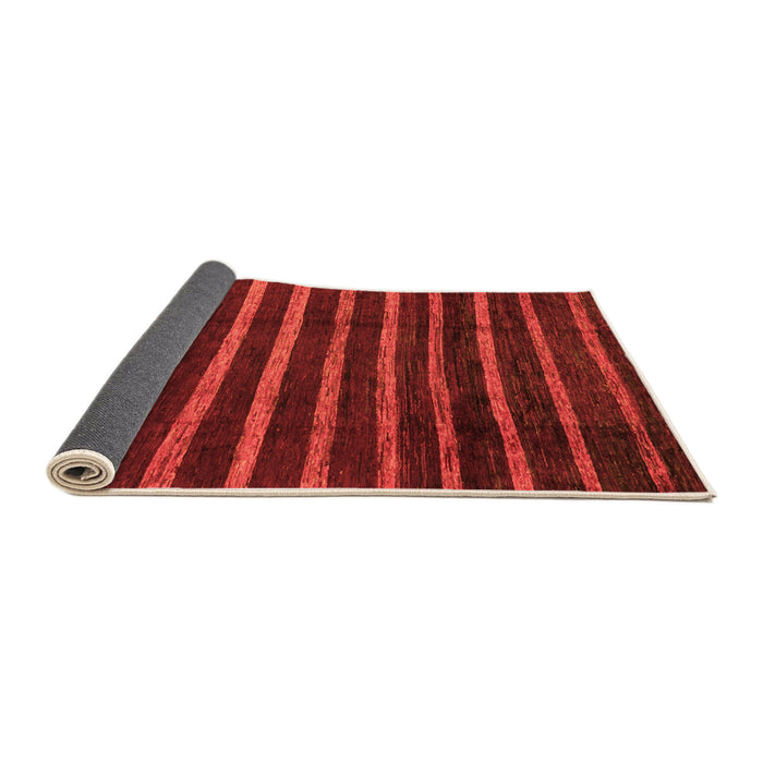 Sideview of Abstract Orange Modern Rug, abs3045org