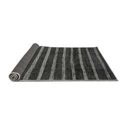 Sideview of Abstract Gray Modern Rug, abs3045gry