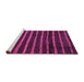 Sideview of Machine Washable Abstract Purple Modern Area Rugs, wshabs3045pur