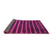 Sideview of Abstract Purple Modern Rug, abs3045pur