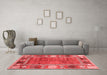 Modern Red Washable Rugs