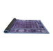 Sideview of Oriental Blue Modern Rug, abs3046blu