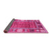 Sideview of Oriental Pink Modern Rug, abs3046pnk