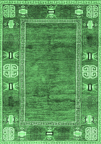 Oriental Emerald Green Modern Rug, abs3046emgrn