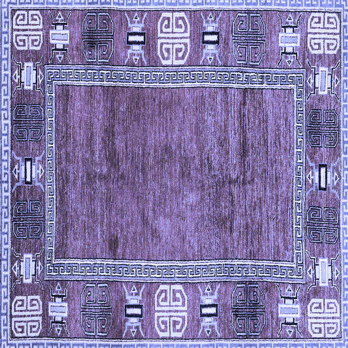 Square Oriental Blue Modern Rug, abs3046blu