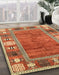 Abstract Red Oriental Rug in Family Room, abs3046