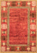 Oriental Orange Modern Rug, abs3046org