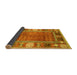 Sideview of Oriental Yellow Modern Rug, abs3046yw