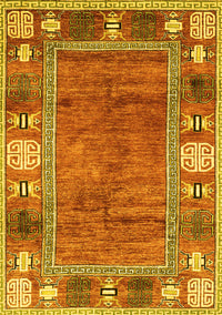 Oriental Yellow Modern Rug, abs3046yw