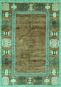 Oriental Turquoise Modern Rug, abs3046turq