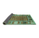 Sideview of Oriental Turquoise Modern Rug, abs3046turq