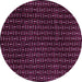 Round Machine Washable Oriental Pink Modern Rug, wshabs3047pnk