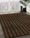 Machine Washable Abstract Red Brown Rug in a Family Room, wshabs3047