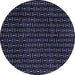 Round Oriental Blue Modern Rug, abs3047blu