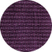 Round Oriental Purple Modern Rug, abs3047pur