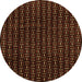 Round Oriental Orange Modern Rug, abs3047org