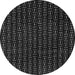 Round Machine Washable Oriental Gray Modern Rug, wshabs3047gry