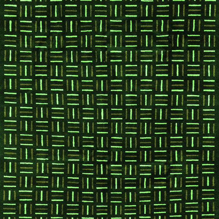Machine Washable Oriental Green Modern Area Rugs, wshabs3047grn