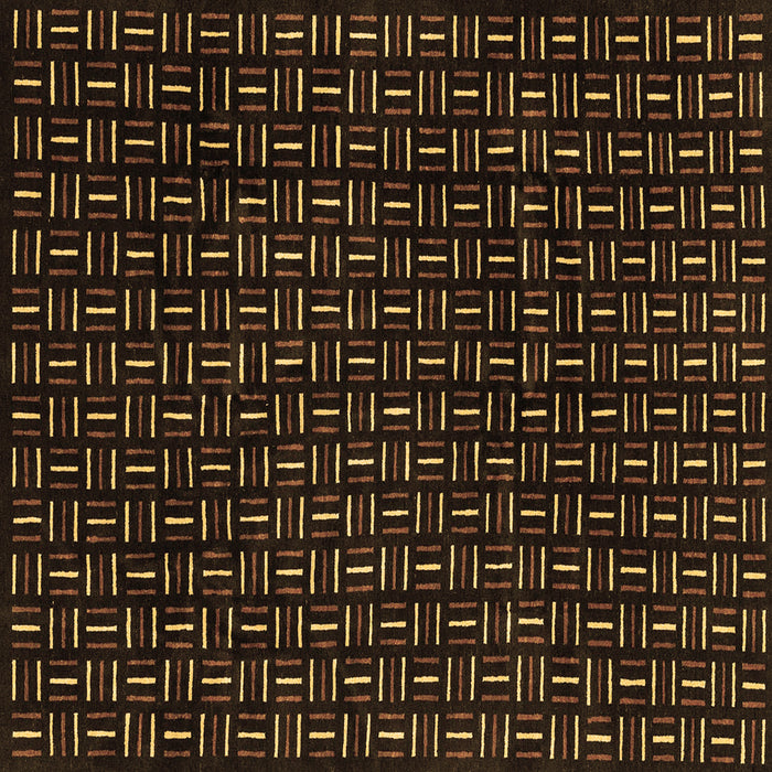 Square Oriental Brown Modern Rug, abs3047brn