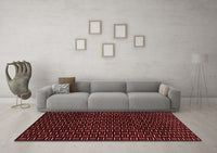 Machine Washable Oriental Red Modern Rug, wshabs3047red