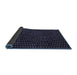 Sideview of Oriental Blue Modern Rug, abs3047blu