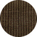 Round Abstract Reddish Brown Oriental Rug, abs3047