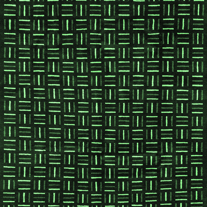 Machine Washable Oriental Emerald Green Modern Area Rugs, wshabs3047emgrn