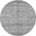 Round Oriental Gray Modern Rug, abs3048gry