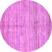 Round Machine Washable Oriental Purple Modern Area Rugs, wshabs3048pur