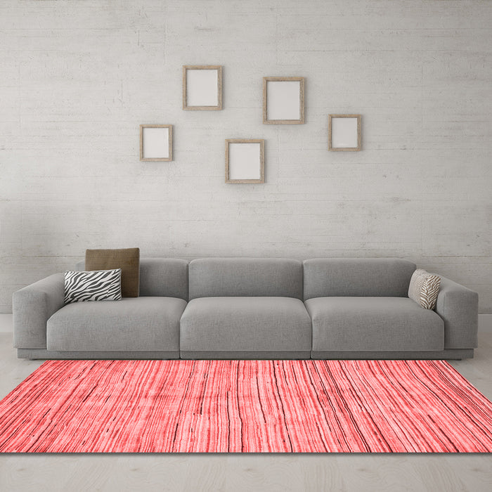 Modern Red Washable Rugs