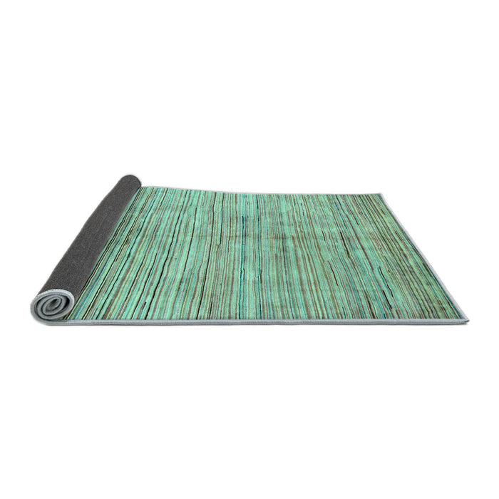 Sideview of Oriental Light Blue Modern Rug, abs3048lblu