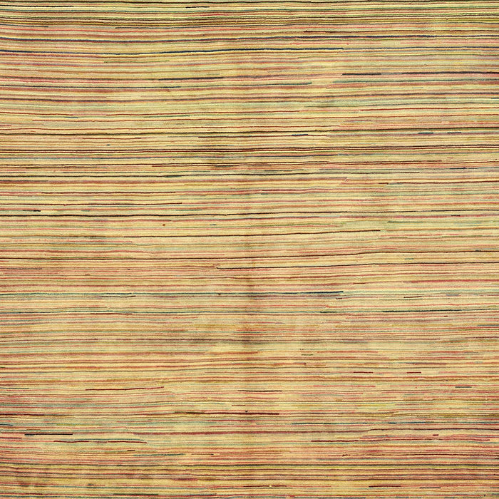 Square Abstract Chocolate Brown Oriental Rug, abs3048