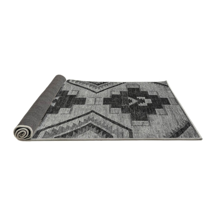 Sideview of Oriental Gray Modern Rug, abs3049gry