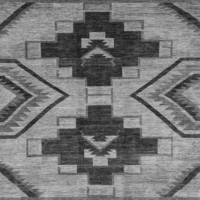 Square Oriental Gray Modern Rug, abs3049gry