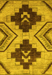 Oriental Yellow Modern Rug, abs3049yw