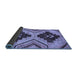 Sideview of Oriental Blue Modern Rug, abs3049blu