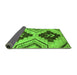 Sideview of Oriental Green Modern Rug, abs3049grn