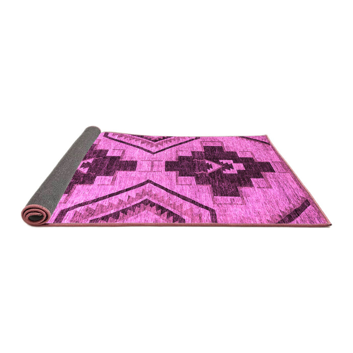 Sideview of Oriental Purple Modern Rug, abs3049pur