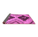 Sideview of Oriental Purple Modern Rug, abs3049pur