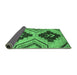 Sideview of Oriental Emerald Green Modern Rug, abs3049emgrn