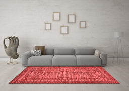 Country Red Washable Rugs