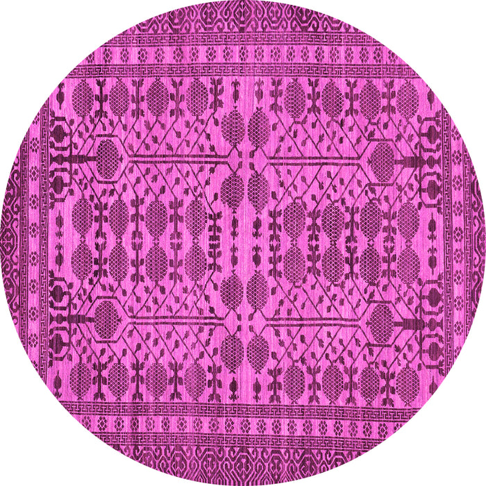 Round Southwestern Pink Country Rug, abs304pnk