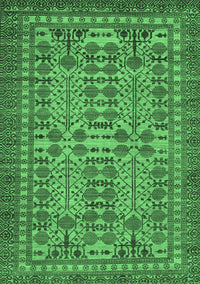 Southwestern Emerald Green Country Rug, abs304emgrn