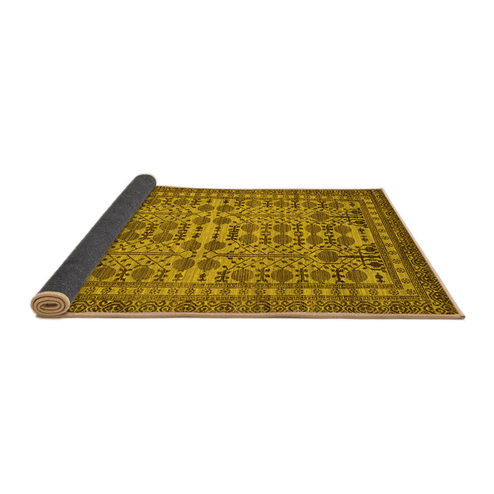Sideview of Southwestern Yellow Country Rug, abs304yw