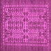 Square Machine Washable Southwestern Pink Country Rug, wshabs304pnk