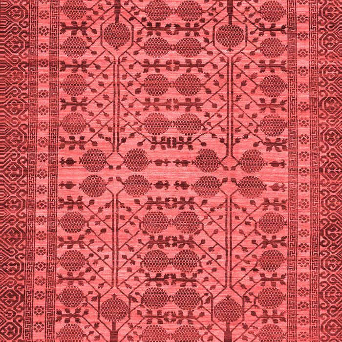Machine Washable Southwestern Red Country Rug, wshabs304red