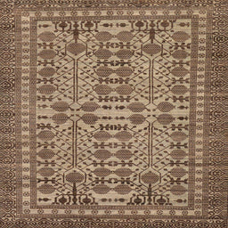 Square Machine Washable Abstract Light Copper Gold Rug, wshabs304